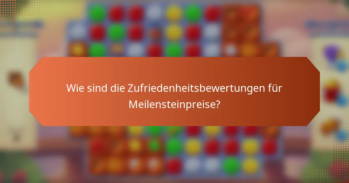 Wie sind die Zufriedenheitsbewertungen für Meilensteinpreise?